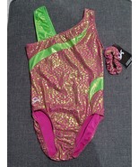 GK Elite Adult Small, Women’s Gymnastics Dance Leotard New pink green Me... - $560.27 MXN