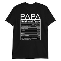 Papa Nutrition Facts T-Shirt | Dad Nutrition Fact Shirt Dad Birthday Gifts from  - £15.29 GBP+
