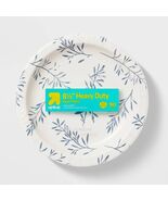 up&amp;up Botanical Leaf Paper Plates 8.5 Inch 90ct Disposable Party Plates - $263.17 MXN