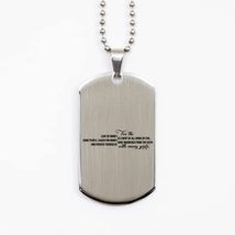 Motivational Christian Silver Dog Tag, for The Love of Money is a Root of All Ki - £15.26 GBP