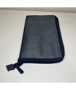 Thirty One Get Creative Zip Pouch Navy Hatch AG60 New-No Bag - $20.58 CAD