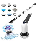 Electric Spin Scrubber, 2025 New Cordless Shower Cleaning Brush With 8 - €39,92 EUR