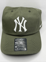 New York Yankees Nike Club Cap Adjustable Strapback Hat Green M/L NEW! - $32.00