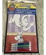 NEW Tom &amp; Jerry Colorups Glitter Poster 4 Markers Kids Crafts Coloring - $83.96 MXN