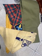 Vintage Boy/ girl Scout and Cub Scout Neckerchief lot of 4 As Pictures - $184.34 MXN