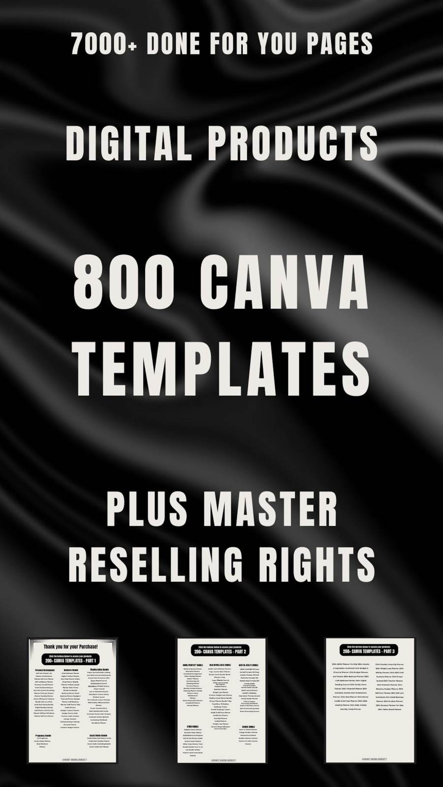 Ki800 Canva Templates Done For You PLR MRR Digital Products Bundle Digital  - $0.39