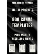 Ki800 Canva Templates Done For You PLR MRR Digital Products Bundle Digital  - $0.39