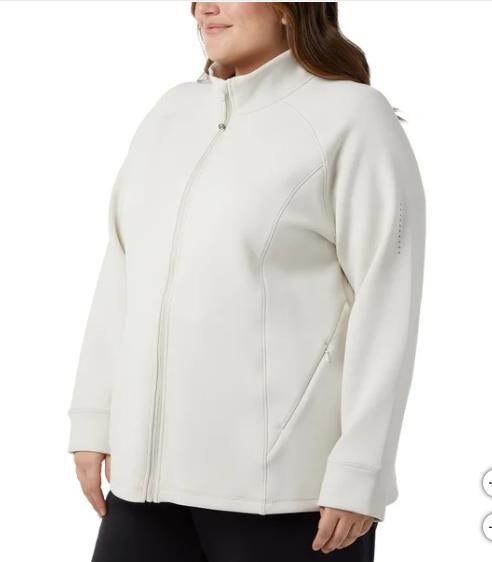 32 Degrees Womens Jacket Tan Full-Zip Pockets Stretch Active Workout Gym Soft Item image 7