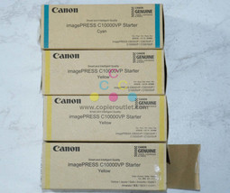 4 OEM Canon iPRESS C1000VP, C8000VP CYYY Starter 8537B001[AA], 8535B001[AA] - $292.05
