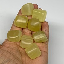 151.1g, 0.8&quot;-1&quot;, 8pcs, Natural Lemon Calcite Tumbled Stones @Afghanistan, B26780 - £9.80 GBP
