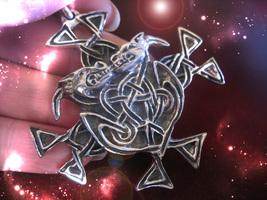 Haunted Dual Dragon Necklace Secrets Of Fortune Power &amp; Prestige Royal Magick - £244.14 GBP