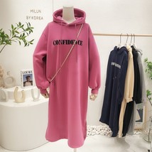 Women&#39;s comfy hoodie Winter long hoodie with Velvet Long oversized hoodie - £63.39 GBP