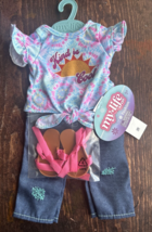 My Life As Outfit Kind is Good 3PC Shoes Jeans fits American Girl &amp; 18&quot; ... - £11.71 GBP