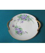 CZECHOSLOVAKIA TK THUN TWO HANDLE TRAY VIOLETS 10&quot; [*#150] - €106,32 EUR