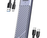 UGREEN M.2 NVMe and SATA SSD Enclosure Aluminum, 10Gbps USB 3.2 Gen2, US... - £44.64 GBP
