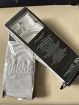 Donna Karan 2pc The Essential Silk Blend King Sham Platinum Nip - £147.91 GBP