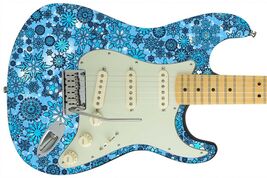 Guitar Skin Electric Axe Wrap Re-skin Snowflakes Everywhere 494 - $44.50
