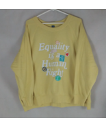 Old Navy Women&#39;s Yellow Equality Is A Human Right Sweatshirt Size XXL - €13,34 EUR