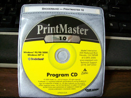print master 10 program cd  great condition - £14.10 GBP