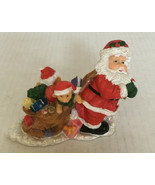 K collection santa with sack of toys figurine Christmas holiday decoration - $19.75