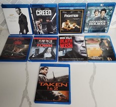 Bluray Lot of 9 Action Titles, 007, Taken, Fighter, Creed, Salt, The Town, Death - £24.81 GBP