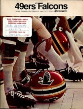 S.F. 49ERS VS ATLANTA FALCONS 9/29/1968 PRGM-NFL VG - $55.87