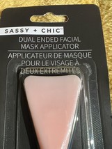 SASSY + CHIC dual ended Facial Mask Applicator Pink New Sealed - £9.03 GBP