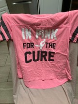 XL Breast Cancer Awareness Pink Ribbon Shirt for the Cure - £11.87 GBP