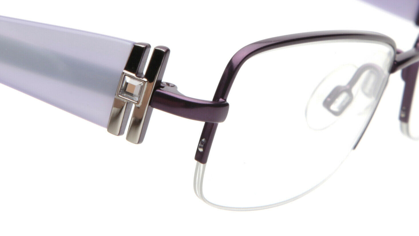 NEW ALFRED SUNG AS 4858 LAV CEN LAVENDER EYEGLASSES GLASSES AS4858 51-18-130mm Item image 5