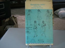 Simplicity 6850 Misses Dress, Cardigan &amp; Scarf Pattern - Size 12 Bust 34 - $5.35