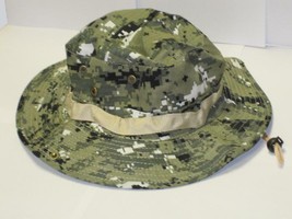 Camo Boonie Hat Cap Digital Pixel Green Army Military Camouflage Fishing Hunting - £5.48 GBP