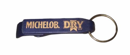 Vintage Keychain Bottle Opener MICHELOB DRY BEER Key Fob Ring EVAN - $4.40