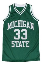 Magic Johnson Custom Michigan Basketball Jersey Green Any Size image 4