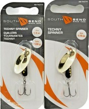 South Bend Techny Spinner SB-TKO14-G Techny Spin 1/4 oz. Gold - Lot of 2... - £10.42 GBP