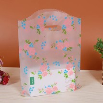 50pcs 15*20cm  Plastic Handle Bag Small Jewelry Pac Bag Party Favor Bags For Can - £115.62 GBP