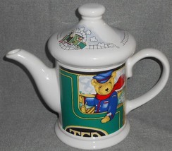 Wade Ceramic LOCOMOTIVE JOE 16 oz Teapot JUDITH WOOTEN Made in England - £23.35 GBP