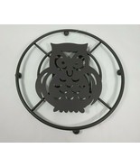 Home Basics Owl Trivet Footed Round Bronze Hot Plate Rust Resistant - £15.73 GBP