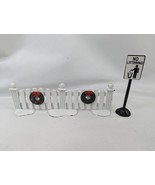 Department 56 Metal Fence Christmas Wreath Sign Lot - $12.95