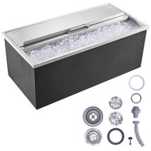 VEVOR Drop in Ice Chest Stainless Steel 36x18x14in 101qt Sliding Cover f... - $279.90