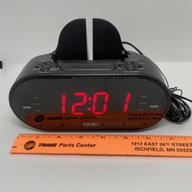 Easy Dok Alarm Clock w/Dual Charging Ports &amp; Universal Smartphone Cradle... - $15.24