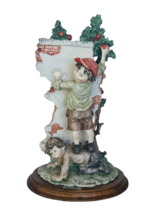 Giuseppe Armani figurine Italy sculpture vtg signed Apple Tree Gullivers World  - £386.64 GBP