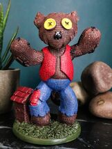 Ebros Pinheadz Monster with Voodoo Stitches Figurine 4.25&quot;H (Big Bad Wolf) - $28.01 CAD