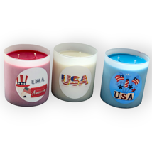 Custom Designed Patriotic Candles - £18.87 GBP