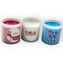 Custom Designed Patriotic Candles - $24.00