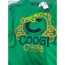 Vintage Coogi Men T Shirt Premium Colors Y2K Green Tee 3XL New With Tags - $39.57