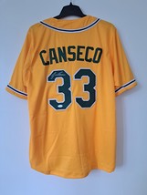 Jose Canseco Autographed Oakland A&#39;s Yellow Custom Baseball Jersey With ... - $1,312.29 MXN