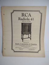 RCA Radiola 41 Original 1928 Service Notes Manual Radio Victor 27 Pages ... - $38.87