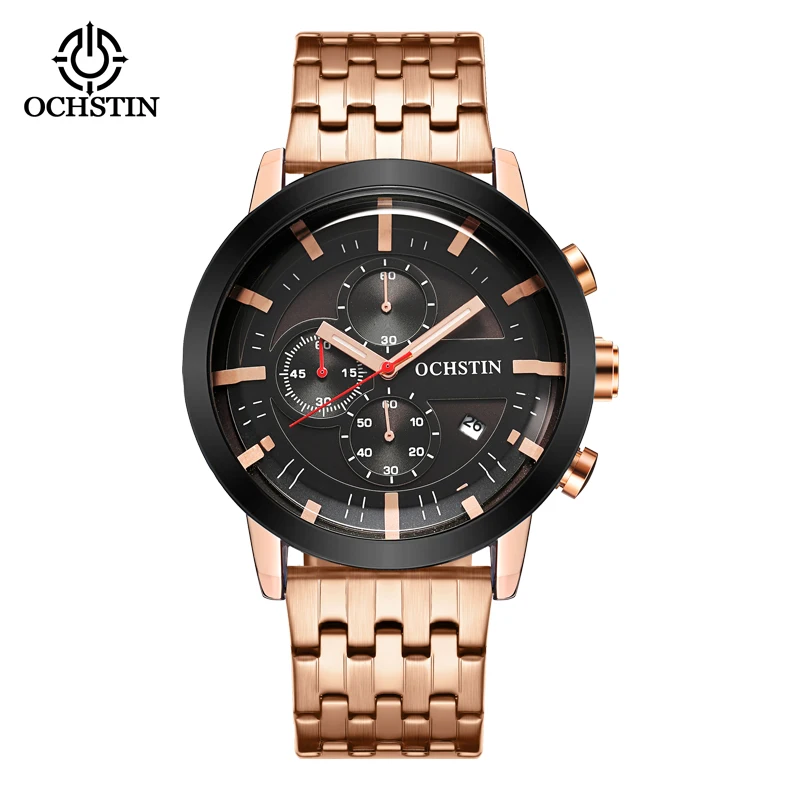 S steel quartz watch business light luxury life waterproof multi functional mens quartz thumb200