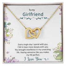 To My Girlfriend Necklace, Romantic Necklace Gift for Her. Valentines Day Gift. - £47.32 GBP+