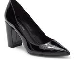 Marc Fisher Georgy Pointed Block Heel Pump, Black Patent Leather, Size 8.5 NWT